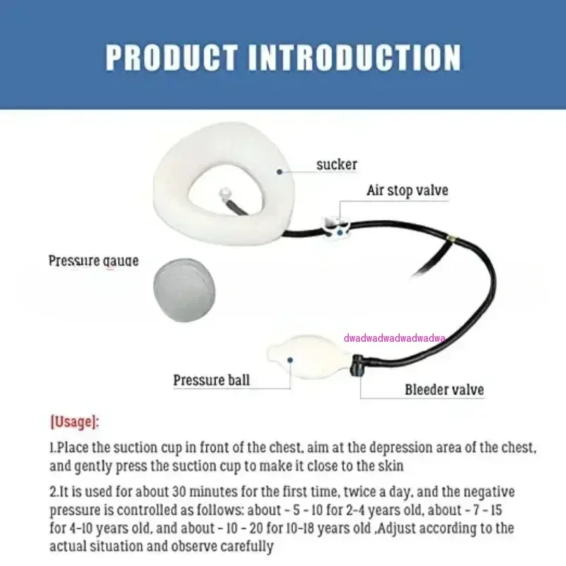 Vacuum Bell Pectus Excavatum Funnel Chest Brace For Mend And Women