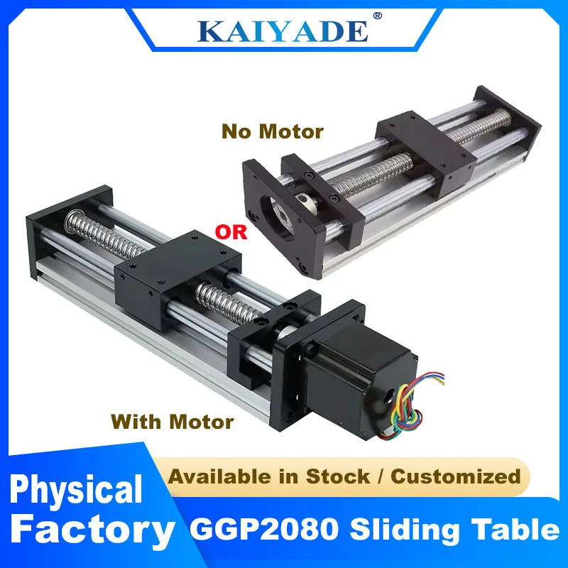 New Z Axis Sliding Table 50 to 600mm Effective Stroke CNC Linear Guide Stage Ball Screw Actuator Module for NEMA23 3D Printer