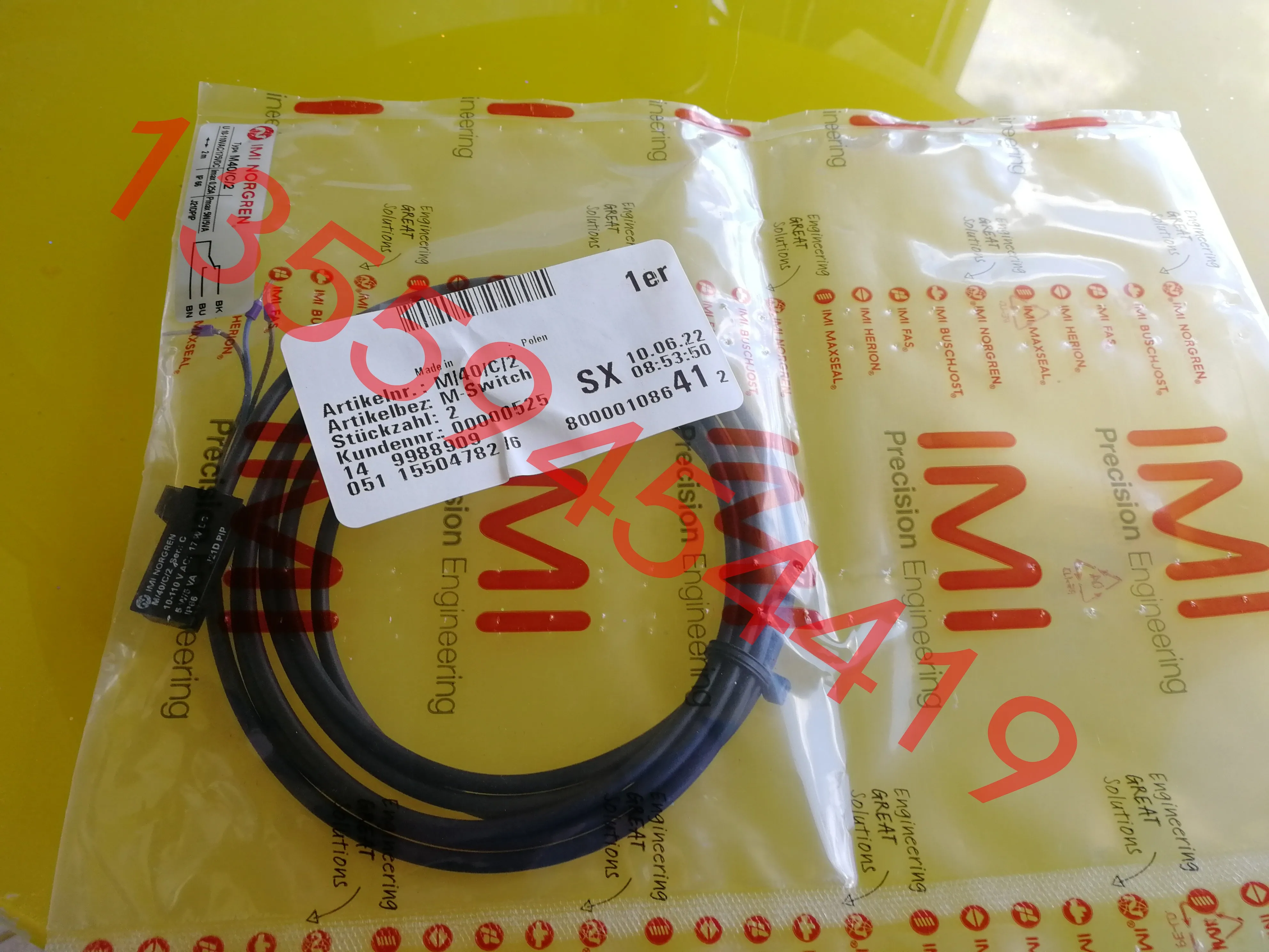 IMI Norgren Sensor M40/C/2 Original Genuine Postage Order Price Consultation Customer Service.