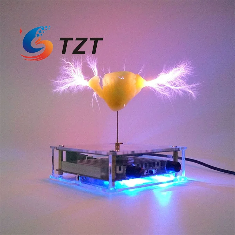 TZT Musical Tesla Coil Artificial Lightning PLUS Version Support Bluetooth Connection Adjustable Discharging