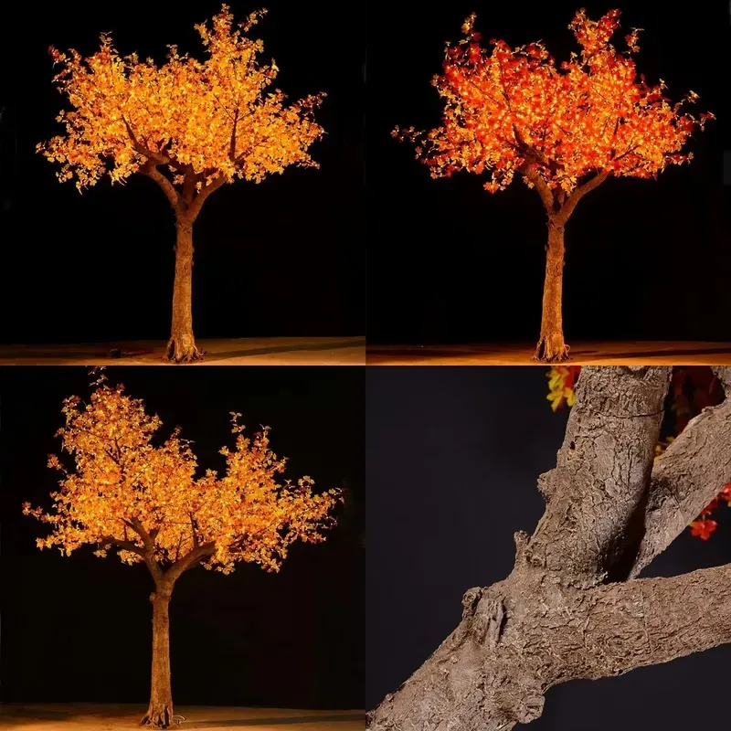13Ft IP65 LED Maple Tree Light Luxury Custom Indoor Outdoor Christmas Decorative Lighting Pure Copper Wire 2 Year