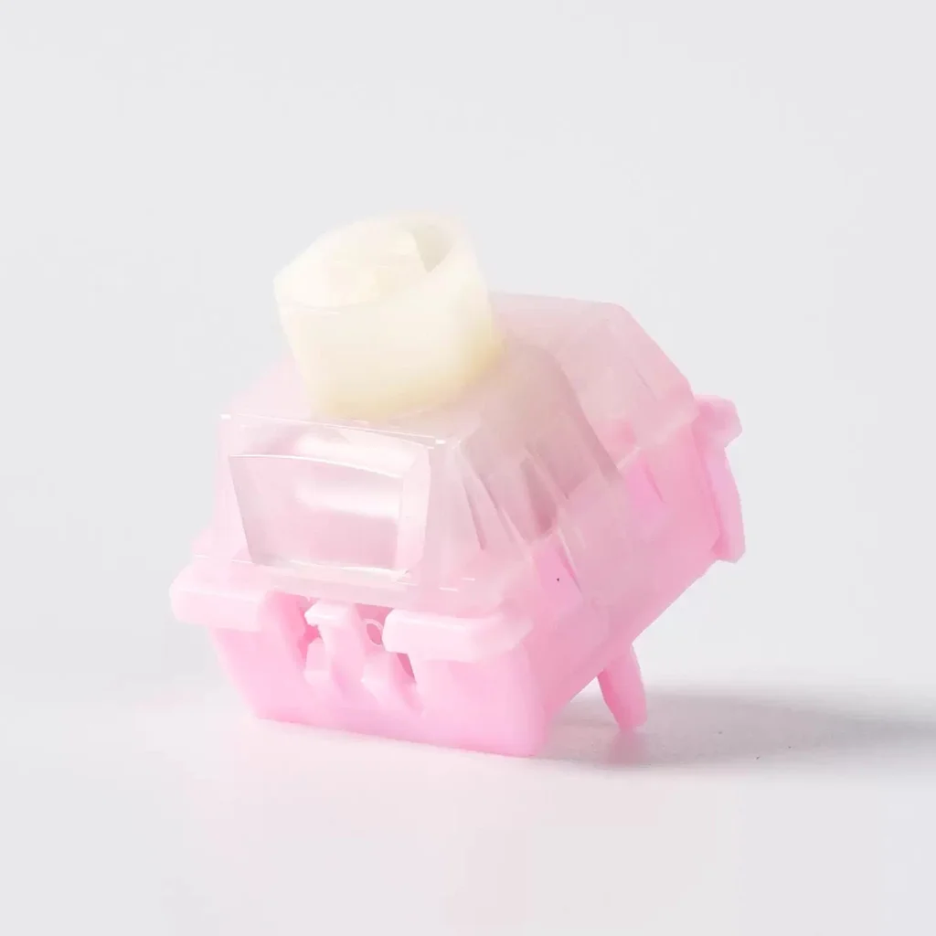 Wuque Studio WS Flux Pink: Novos Switches Magnéticos RGB Hall Effect para Teclado com Som de Cliques Profundos e Gatilho Rápido de 35 gf para Jogos