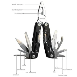 Pliers Screwdriver Multi function hand tools Outdoor Camping Portable Stainless Steel Folding survival Knife Emergency Tools