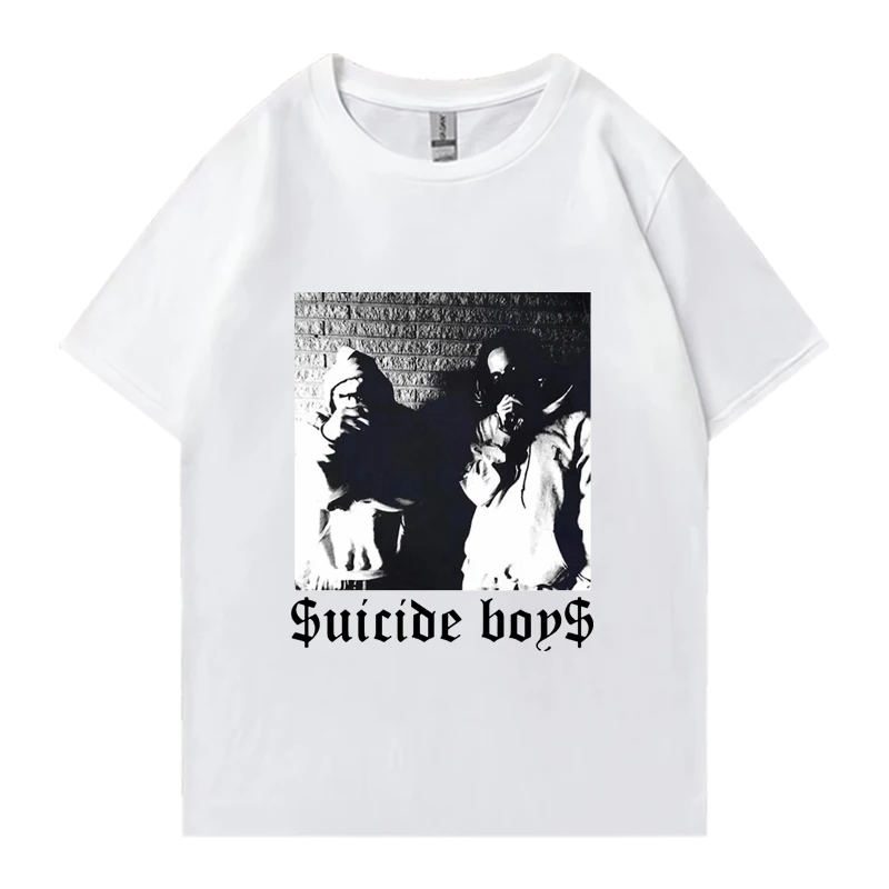 Rapper Suicideboys Grey Day Tour 2024 T shirt Men Women vintage Oversized streetwear Unisex 100% Cotton short sleeve T-shirts