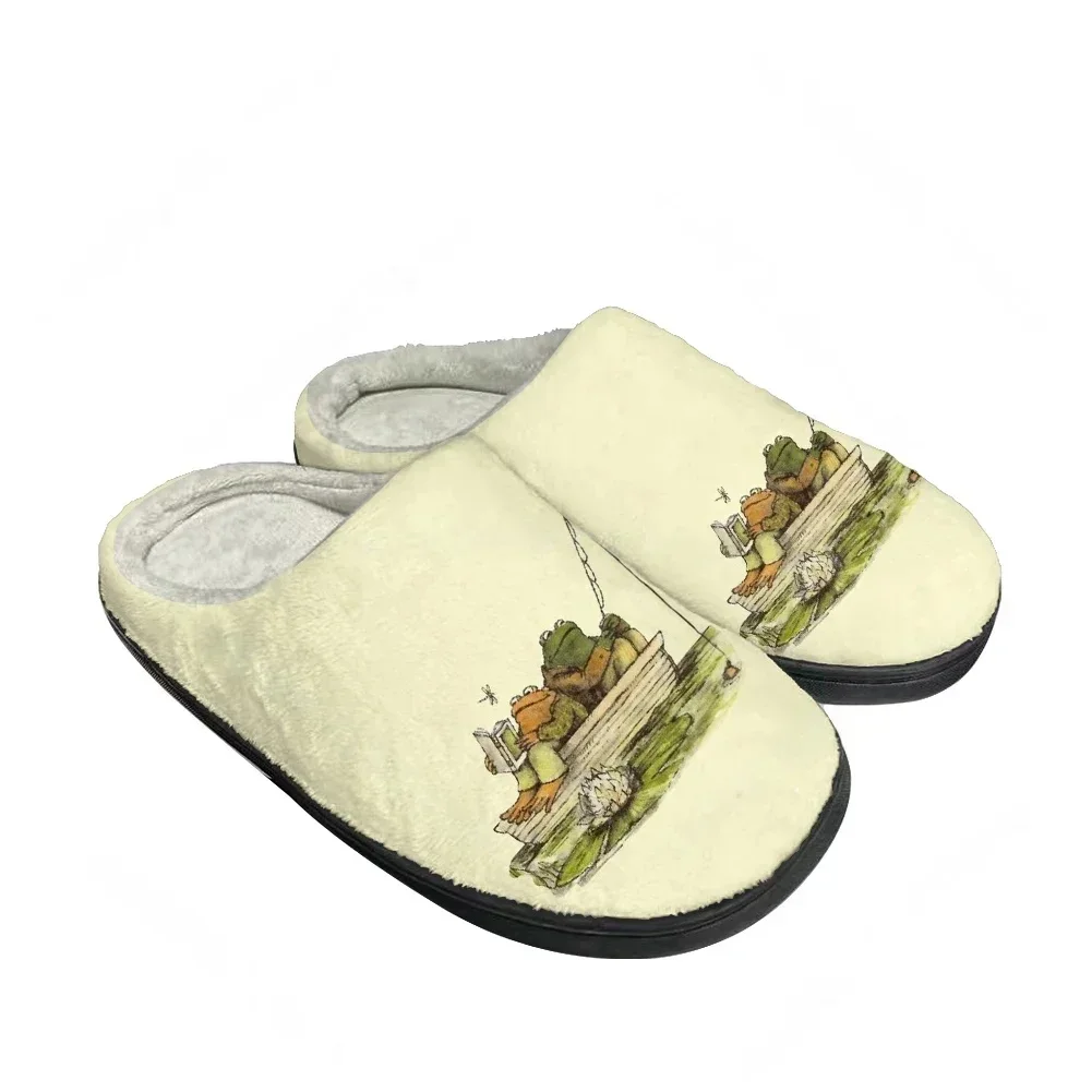 Hot Cool Frog and Toad Home Cotton Custom Slippers Mens Womens Teenager Bedroom Plush Indoor Keep Warm Shoes Thermal Slipper - view 2