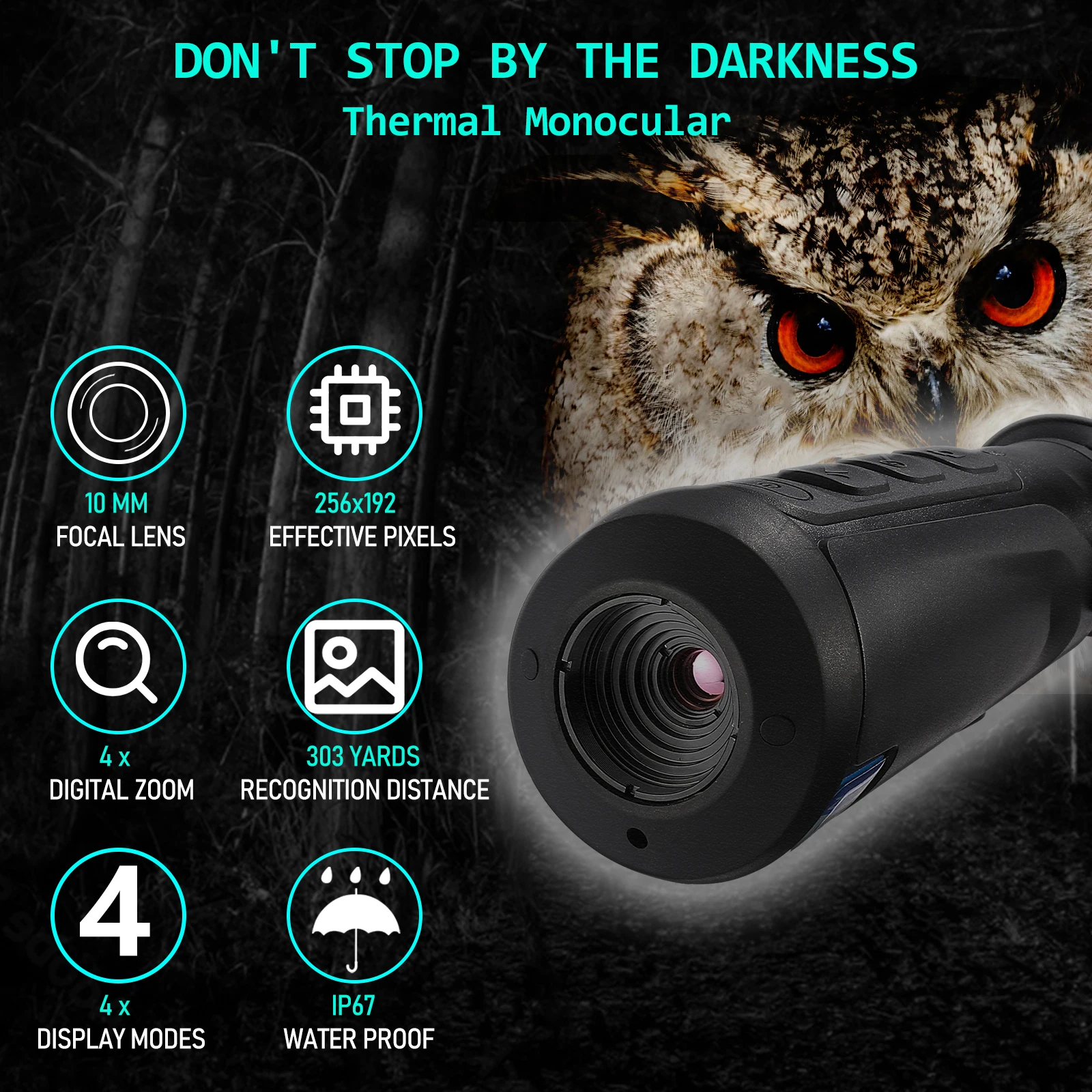 Handheld Thermal Imaging Monocular 256x192 Laser Cross Cursor Search Target Hunting Multi-Imaging Switching Support WIFI