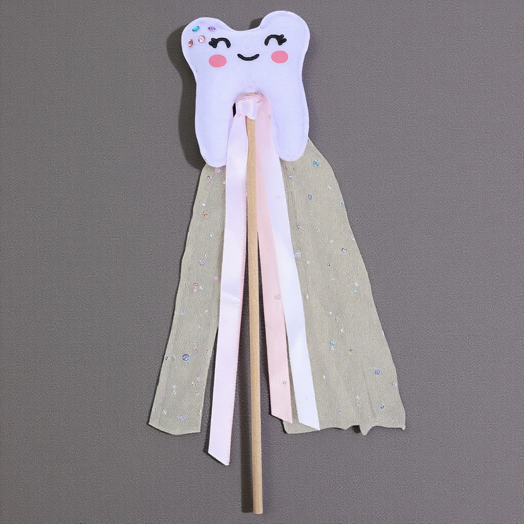 

Fairy Ribbon Stick Costume Prop for Kids Wedding Party Stage Performance Novelty Light Up for Boys Girls