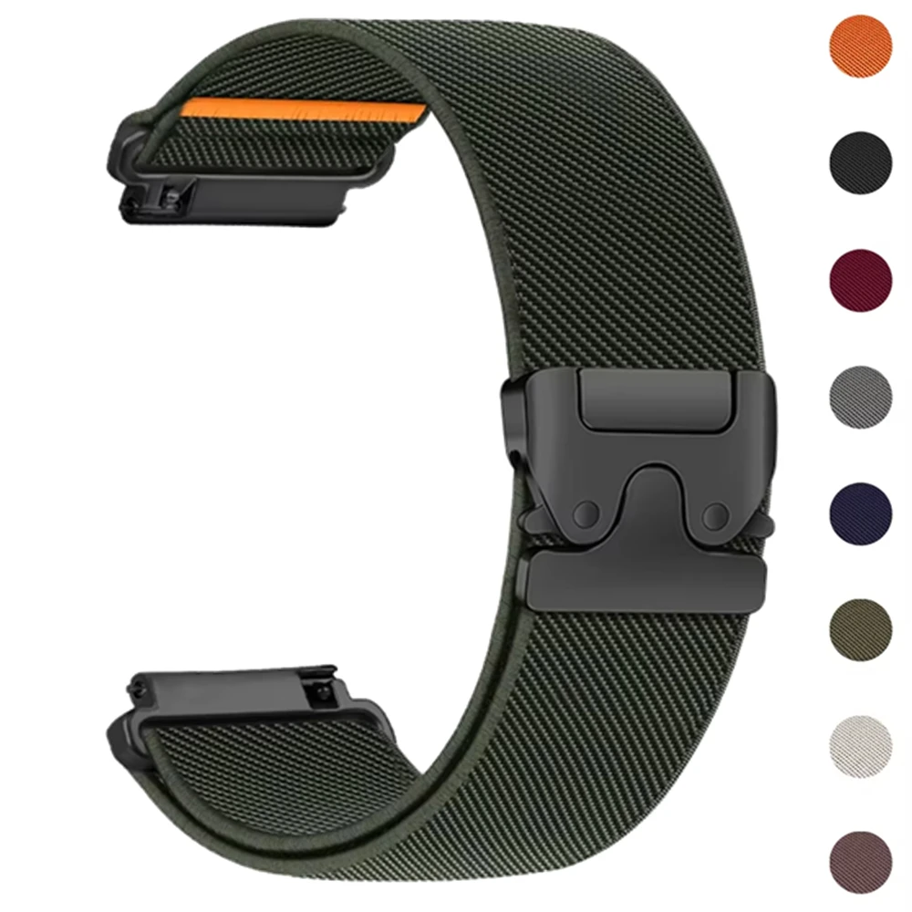 Correa de Paracaídas de 20mm 22mm para Garmin Venu 4 3 2 SQ, Correa para Forerunner 165/255/265/570, Brazalete Vivoactive 6 5 4