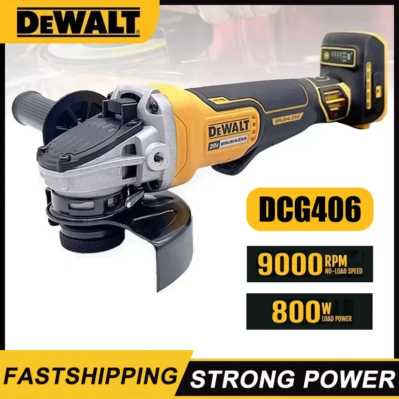 Dewalt DCG406 125MM Brushless Angle Grinder 9000RPM Cordless Cutting Machine Impact Polisher Machine 20V Rechargeable Power Tool