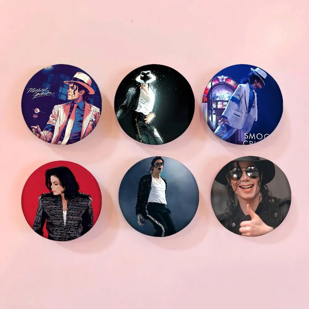 Michael Jackson Badges Tinplate Soft Button Pin Brooch Metal Badge Custom Jewelry Accessories Hat Bag Lapel