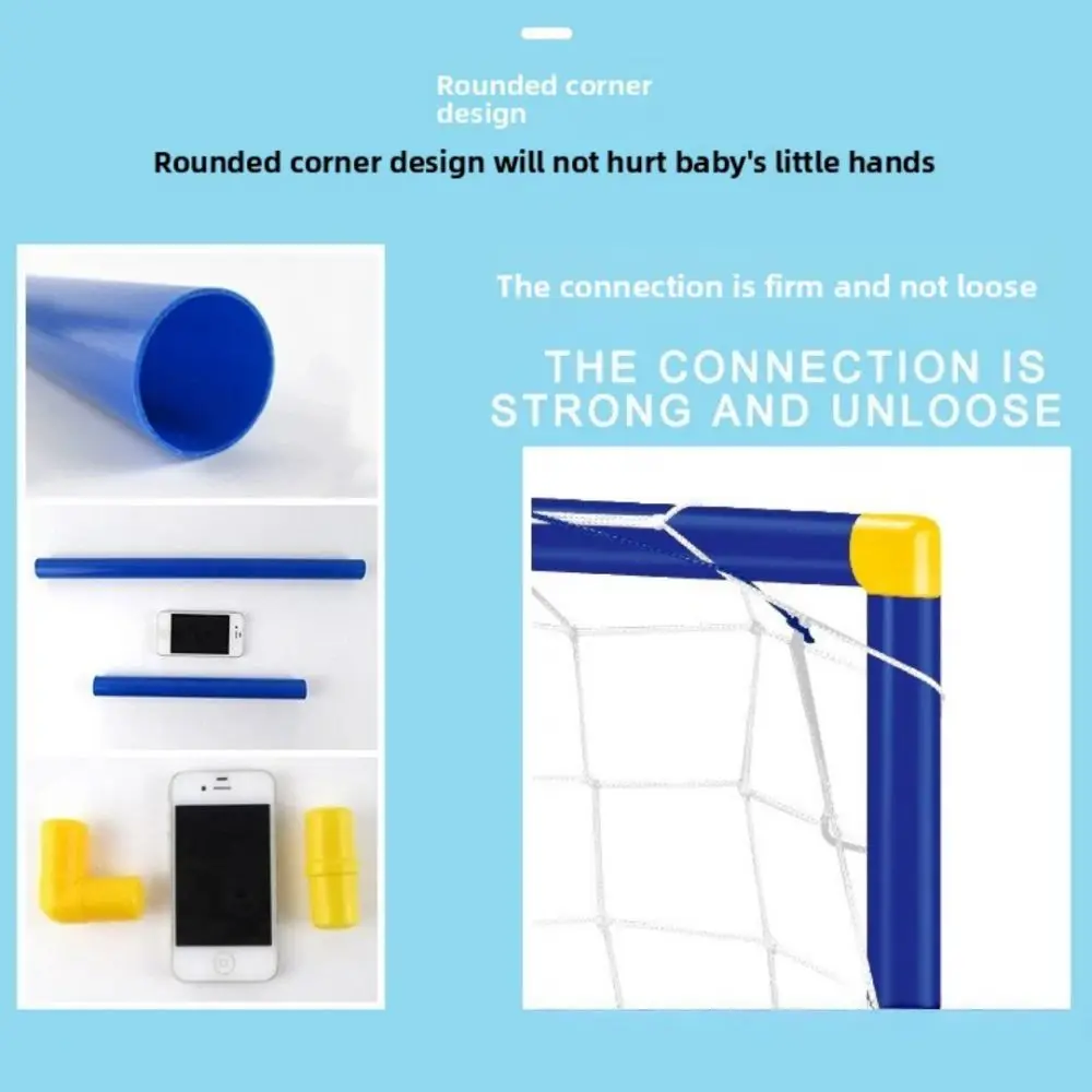 

Portable 2-in-1 Football Gate ABS Large Size Sports Set Children Size Detachable Basketball Stand Indoor Outdoor Use