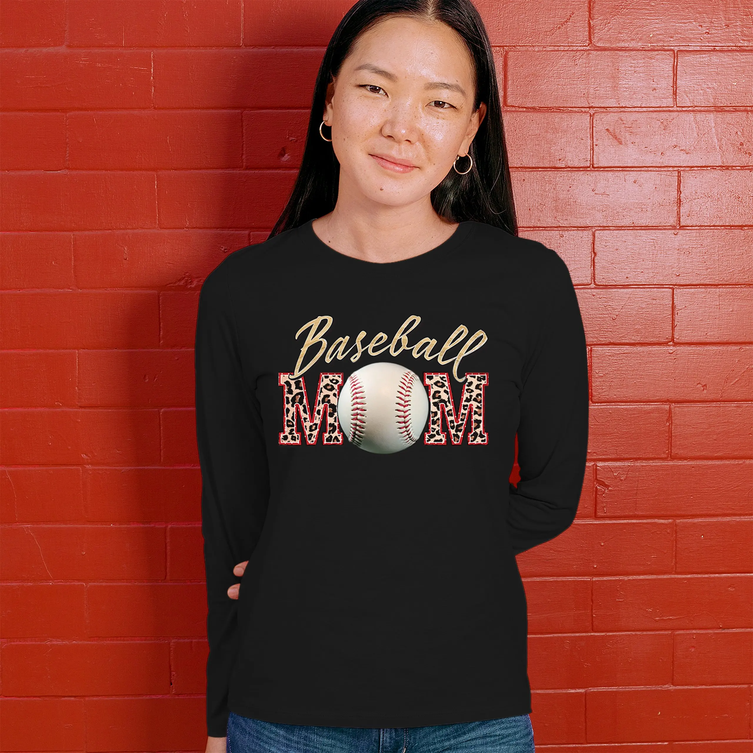 T-shirt de baseball à manches longues pour femmes et garçons, humoristique