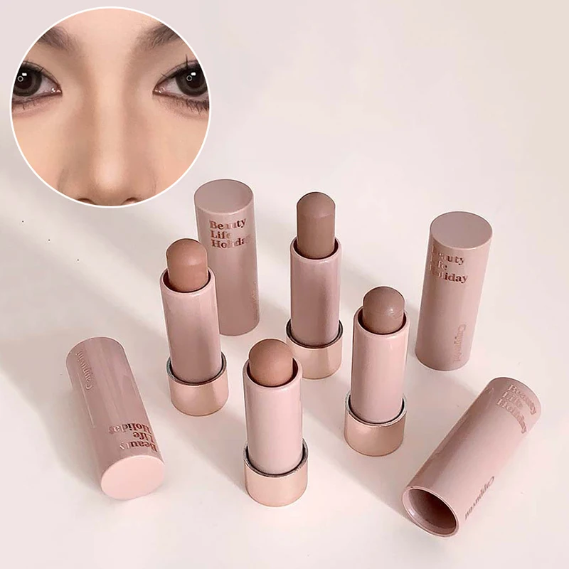 Moisturizing Matte Concealer Contour Stick Smooth Lasting 3D Nose Shadow Waterproof Face Highlight Brighten Contour Makeup