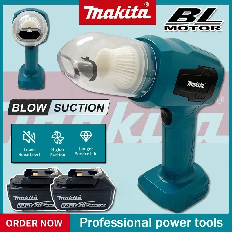 

Мини-пылесос Makita для автомобиля, многофункциональный ручной перезаряжаемый пылесборник, совместимый с аккумулятором Makita 18В