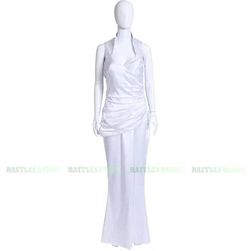 

Final Fantasy XV Lunafreya Nox Fleuret Cosplay Costume Ball Dress White Princesses Dress Halloween Party Masquerade Women Cloth