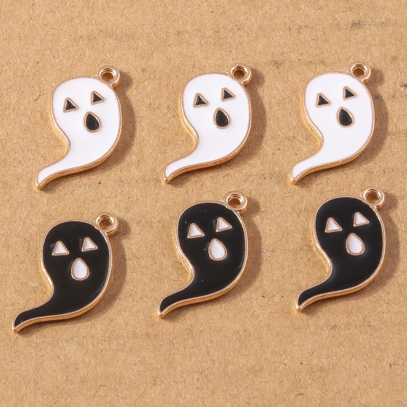 10 stücke Emaille Halloween Hexe Charms Anhänger für DIY Ohrring Armband Halskette hand gefertigten Schmuck Herstellung Zubehör liefert – Detail 12