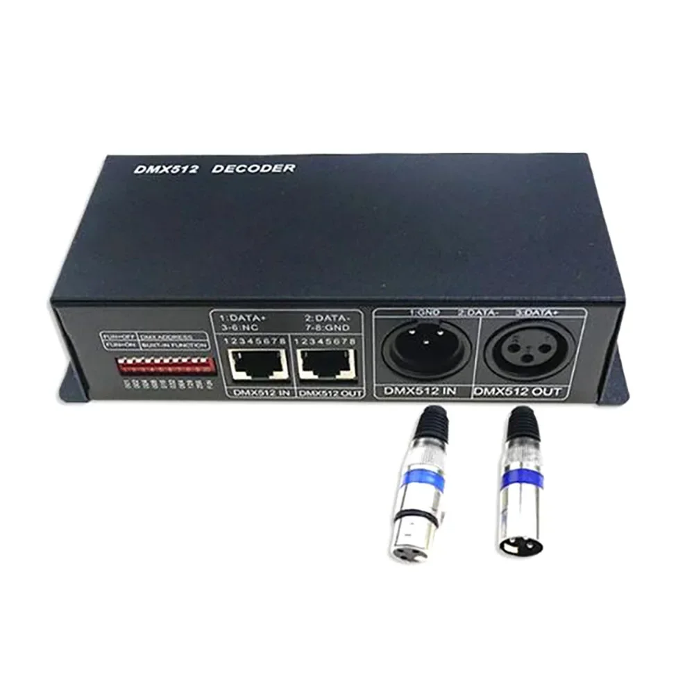 DC12-24V DMX512 Decoder LED Controller 3CH 4Channel Driver RGB/RGBW for 5050 3528 RGB RGBW LED Strip Light