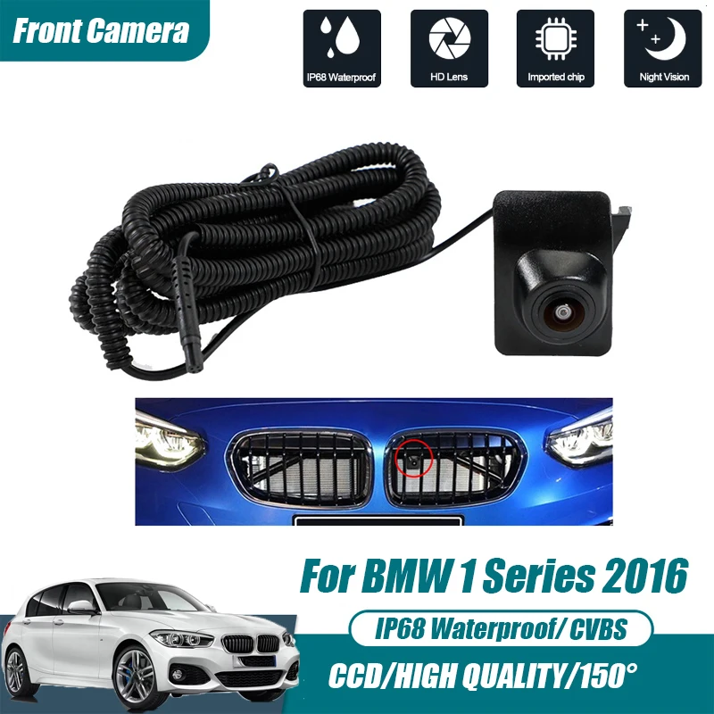 

Car Front View Parking CCD Night Vision LOGO Camera 150° Waterproof CVBS HD AHD For BMW 1 Series 2016 Color Camera 80mA NTSC