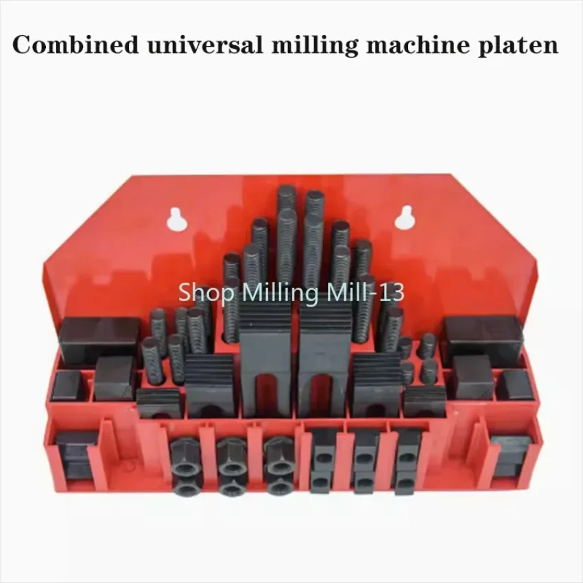 58pcs M12 Milling Machine Clamping Set Clamp Kit Tool Vice Accessories Universal Fixture Set Pressure Plate Group