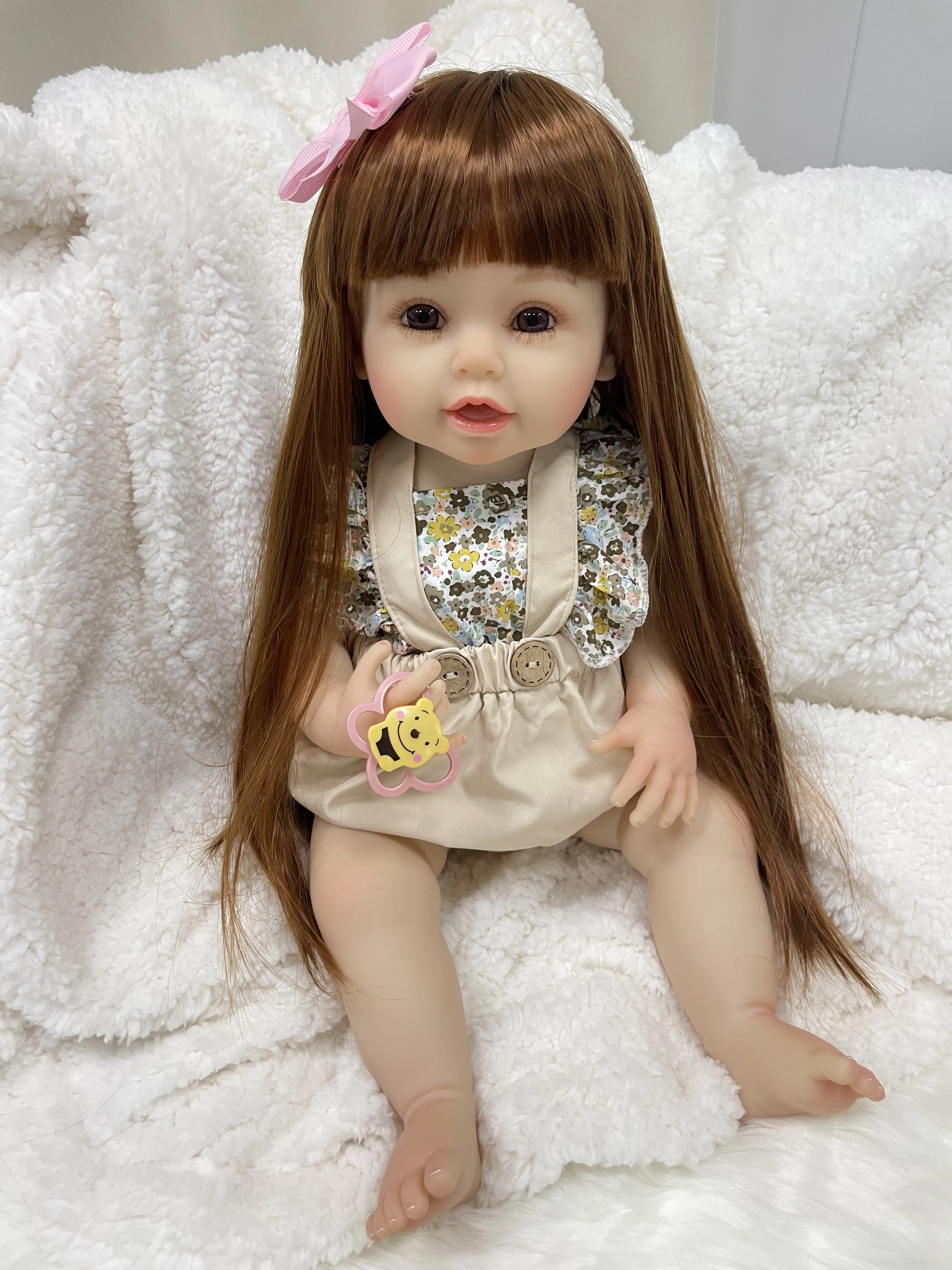 Cokela Hot Sale 55CM Baby Dolls Reborn Lifelike Toddler Dolls Silicon Reborn Baby Doll Cute