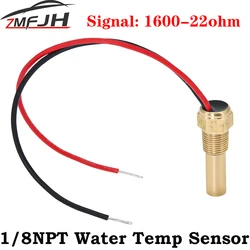 1/8NPT Thread Water Temp Sensor For Car Boat Marine Alarm Sender 1600-22ohm Temp Sensor For Marine Boat Car Water Temp Gauge