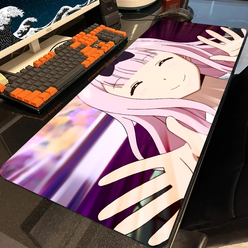 K-Kaguya S-Sama Love Is War Mousepad Large Computer Gaming Accessories MousePads Desk Mats Anti-slip Laptop Soft Mouse Pad