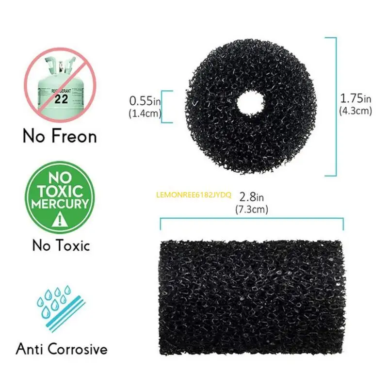 M7DF 12pcs Hose Foam Scrubbers Замена для 180 280 360 380 480 3900 Vac-Sweep Bool Caremer