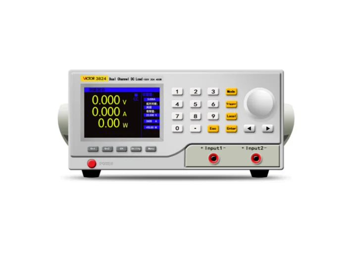 3824 RuoShui 400W 150V 30A Dual Channels 0.05 % Accuracy Electronic load tester, Programmable DC Electronic Load