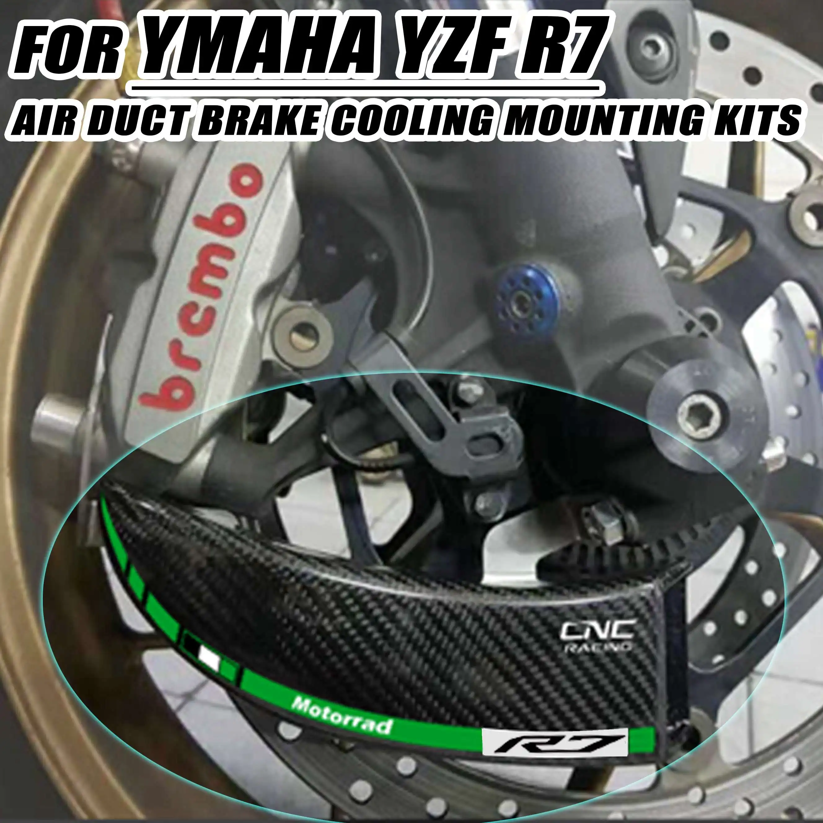 For YAMAHA YZF-R7 YZFR7 R7 YZF Carbon Fiber Brake System Air Cooling Ducts Motorcycle Accessories