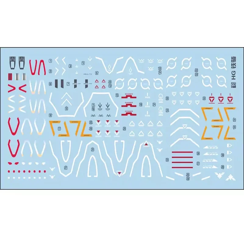 HG 1/144 Pharact Cavalry Three Red Fields Witch from Mercury Symphony Neck Model Kit Water Decal