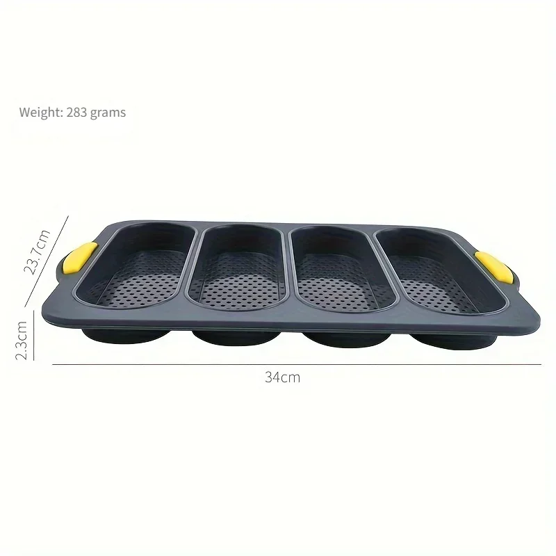 Baking Mould Restaurant Hamburger Bun Hot Dog Baguette Waffles Silicone Mold Non-stick Oven Tool kitchen Bakeware Accessories view 6