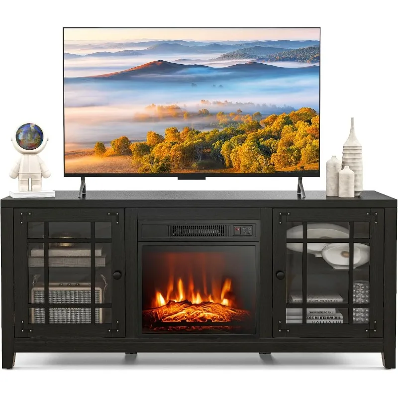 Electric Fireplace TV Stand, 18 