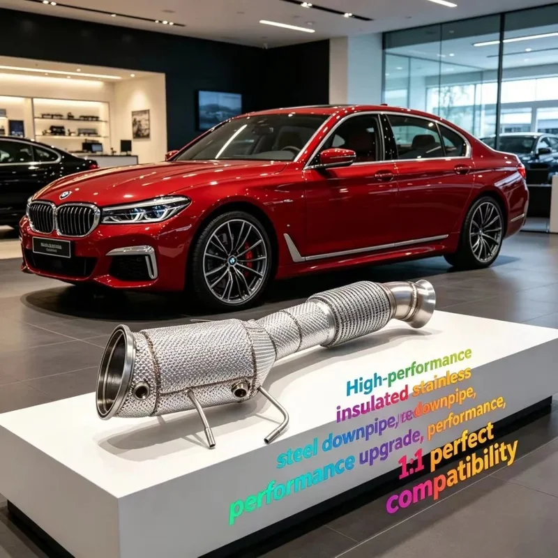 Premium Customized  X5 G05 X6 G06 X7 G07 + Enhance Performance Change Sound 2024 304 Stainless Downpipe Flow Racing Tuning