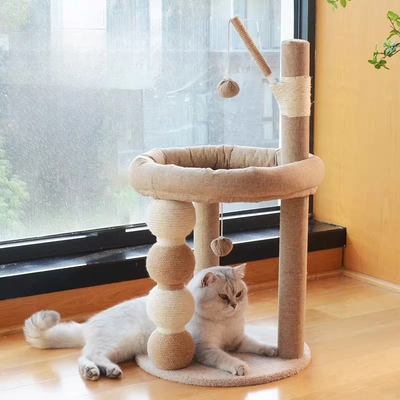 

Towers Cat Tower Toys Accessories Supplies Shelves Large Cat Tower Stairs Tree Post Indoor Arranhador Para Gato Pet Supplies