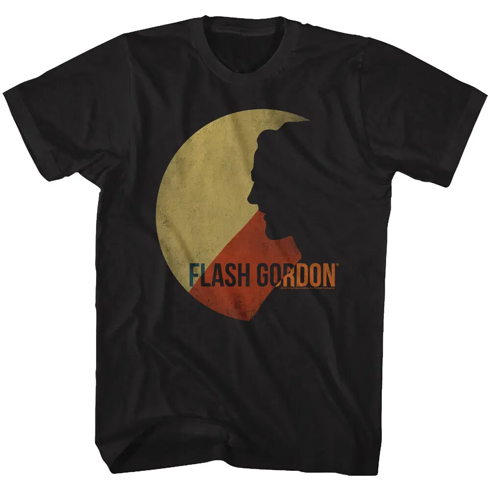 Flash Gordon Classic 80's Movie Moon Of Firgia Silhouette Men's T Shirt