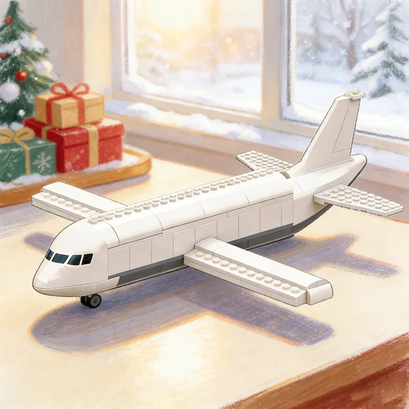 240 個 MOC 飛行機の翼プロジェクトモデルビルディングブロック建築アイデアクリスマスギフトおもちゃ組み立てる教育レンガ子供