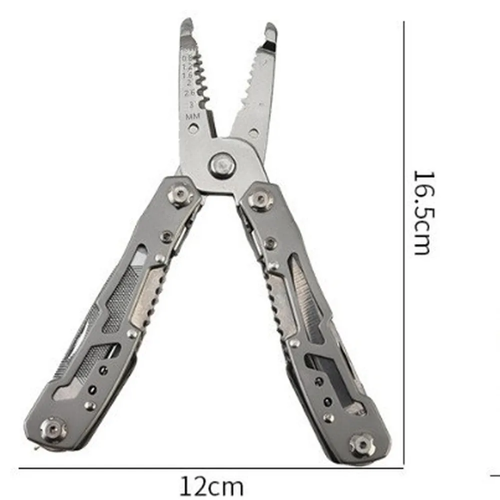 Steel Pliers with Integrated Cutting Edges and Adjustable Jaw Alignment for Accurate Work on Wires Bolts and Small Components