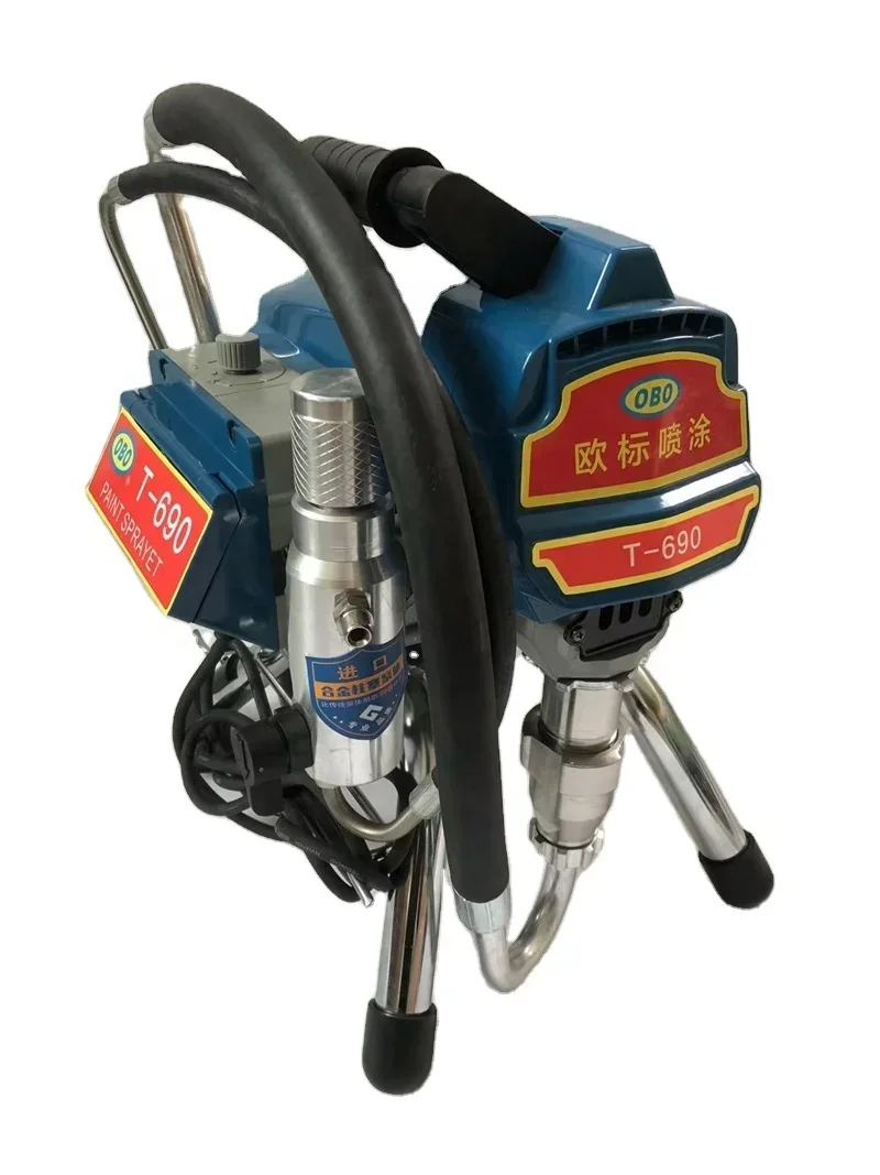 T-690 Electric putty plaster airless paint spray piston machine  Electric Putty Spray Machine Hydraulic Mortar Spray sprayer