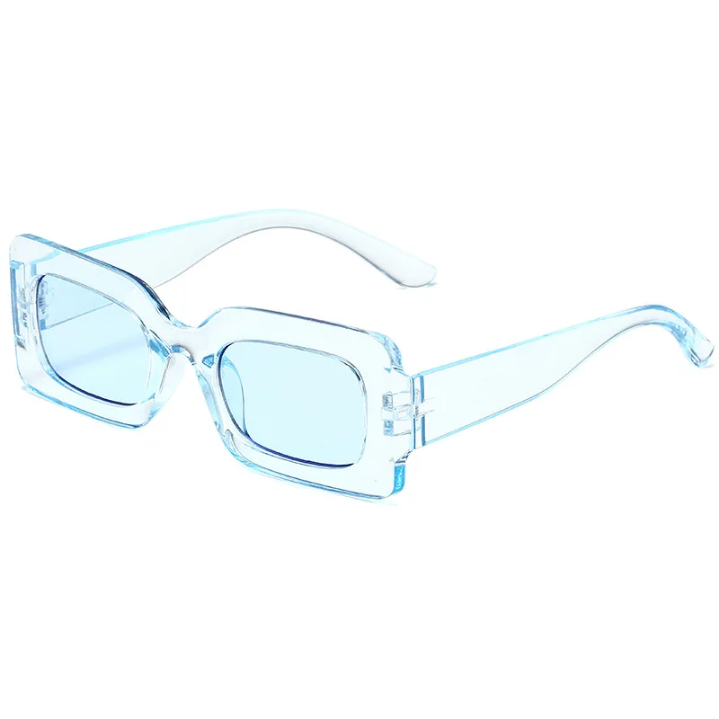 Trendy Rectangle Frame Sunglasses For Women Men Candy Color Y2K Fashion Sun Glasses Vintage Outdoor Eyewear Unisex UV400 Shades