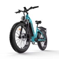 GUNAI-V 1000W Electrical Bicycles 26x4.0Inch Fat Tire Electric EBike with 48V 21AH Battery, Oil Brake,