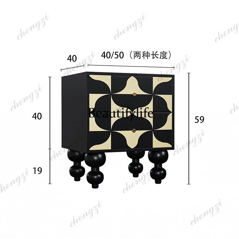 Luxury Elegant Unique Nightstand Modern Drawer Aesthetic Bedside Table Storage Premium Mesitas De Noche Bedroom Furniture
