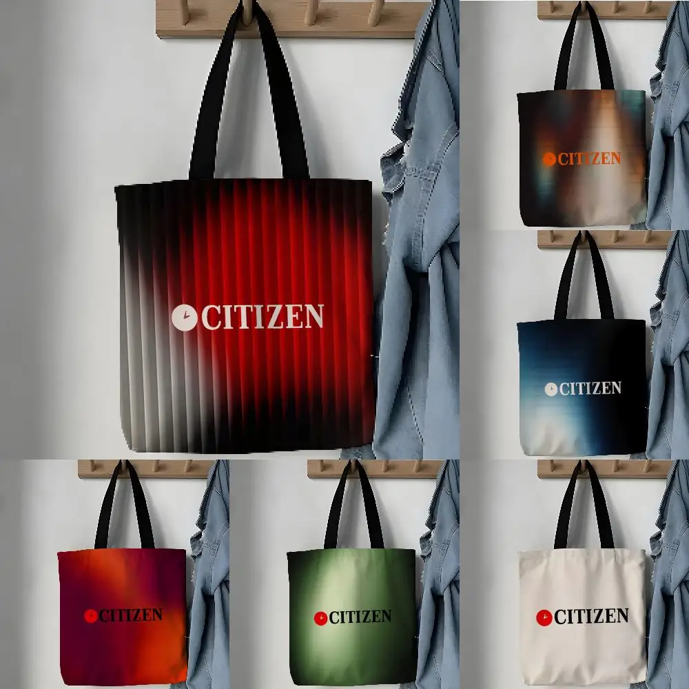 Storage Bags Aesthetic Canvas School Shoulder Bag Lightweight Grocery Shopping Bag Innovative ecological design C-Citizen