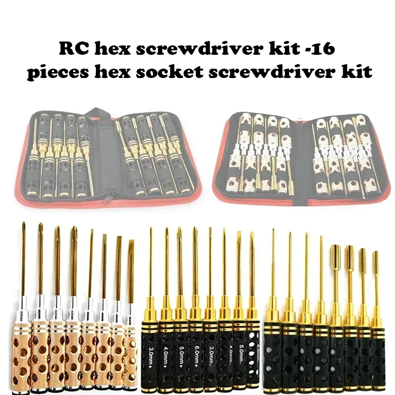 RC Hex Driver Set - 16pcs Hex  - đánh giá và giá Rc Helicopter Tool Kit