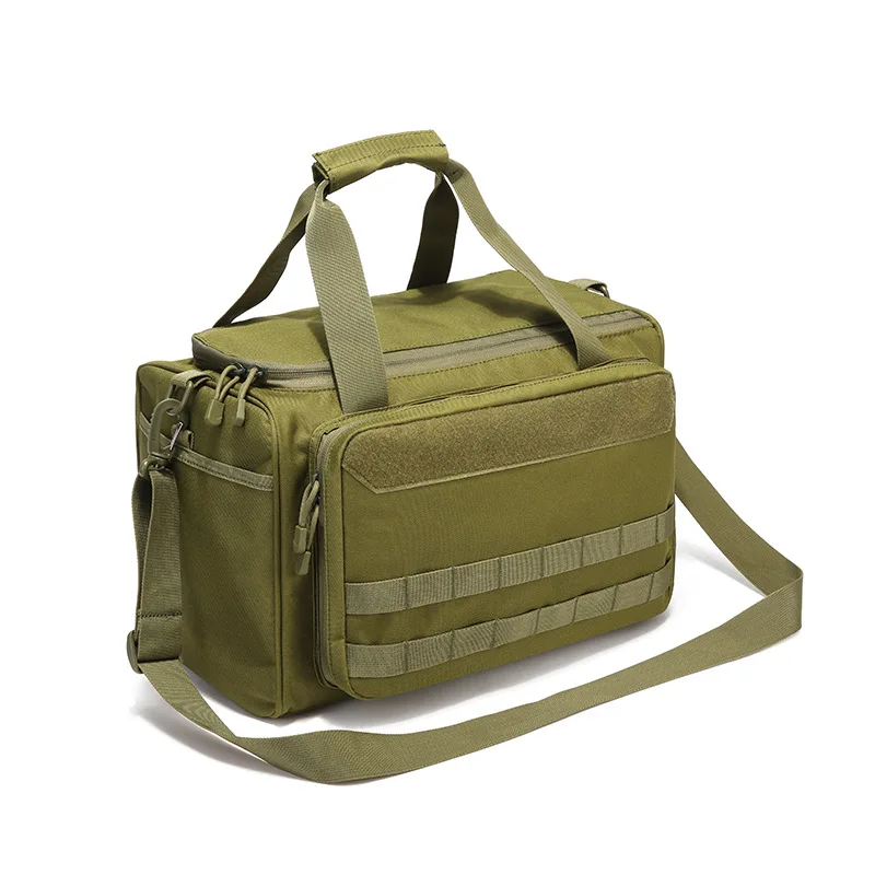 600D Waterproof Air Gun Shooting Pistol Storage Bag Tactical Range Bag Molle System Hunting Accessories Tool Sling Bag