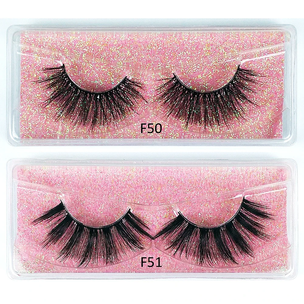 Mink Lashes Bulk Wholesale 10 Pairs 3d Mink Eyelashes Natural Fluffy False Eyelashes Pack Makeup Soft Thick Fake Lashes