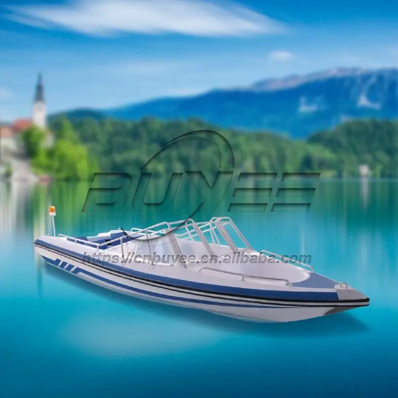 Speedboat 17.6Ft 8 Person Open Luxury Fiberglass Yacht 5.38M Luxury Yacht  for Sale
