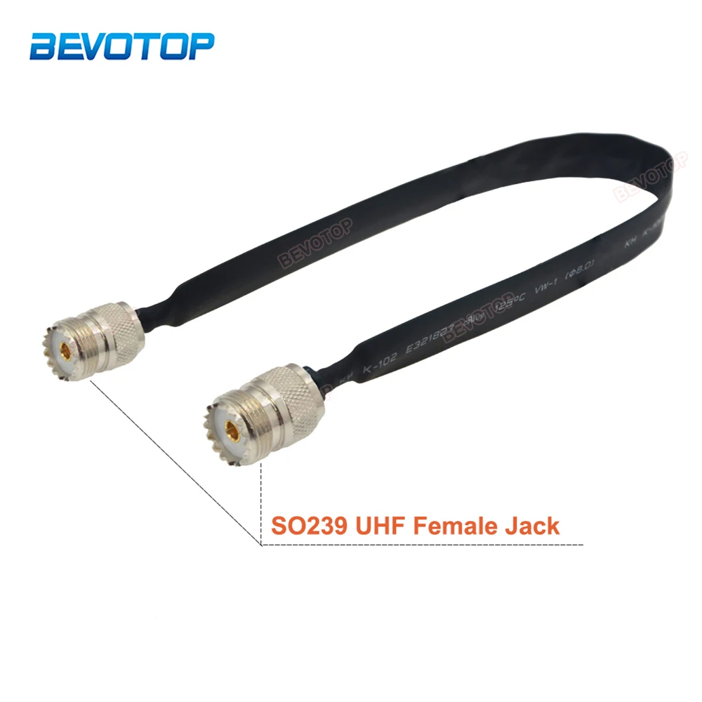 UHF Female Jack SMA Male Plug Adapter Window Feed-Through Flat Cable  RF Coaxial Jumper 50 Ohm Pigtail for LTE Antenna Connector