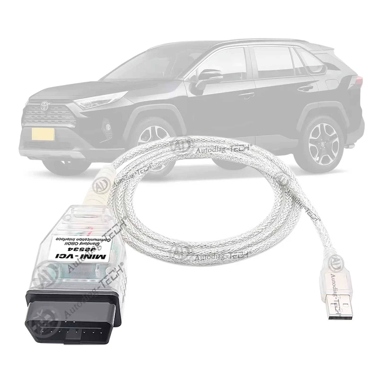 Mini VCI J2534 Cable for Toyota Lexus Scion Vehicles,OBD2 to USB J2534 TIS Techstream V18.00.008 Diagnostic&Reprogramming Tool