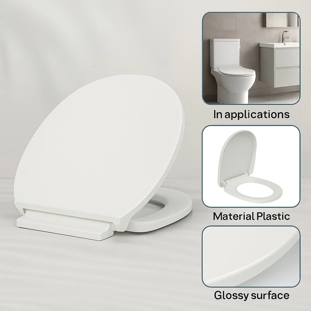 

Прочное сиденье для унитаза, пластиковая сменная крышка, простая установка для домашних туалетов