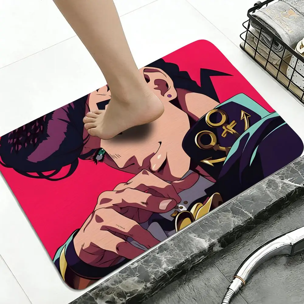 Floor Mat Diatomite Bath Mat, Quick Dry, Absorbent, Multi-Scene Mat Anime JoJo's Bizarre Adventure